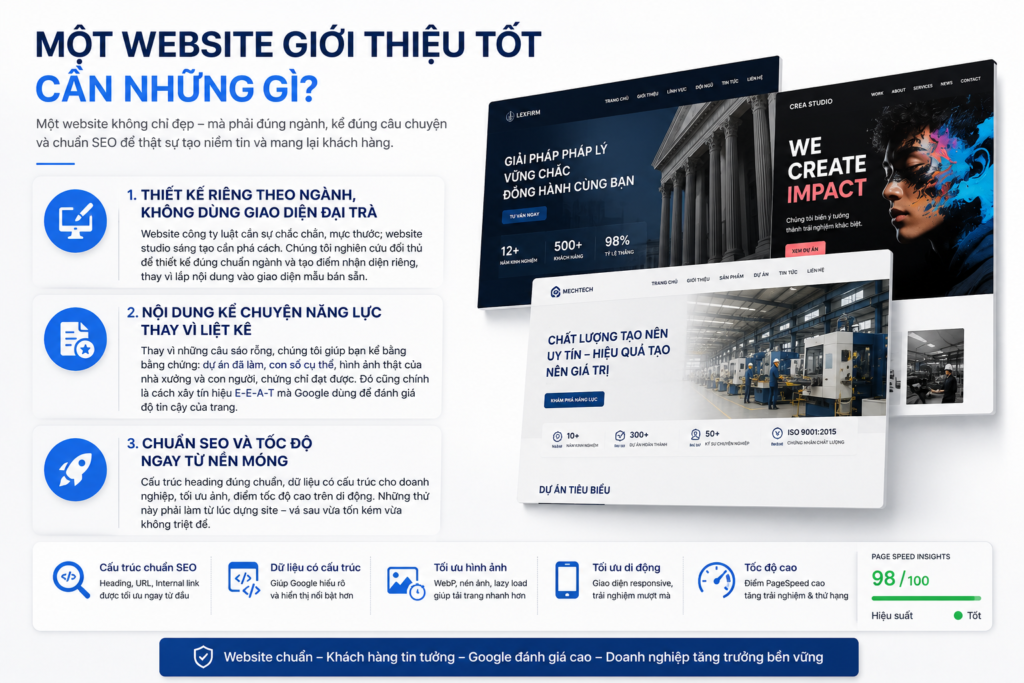 thiết kế website giới thiệu doanh nghiệp