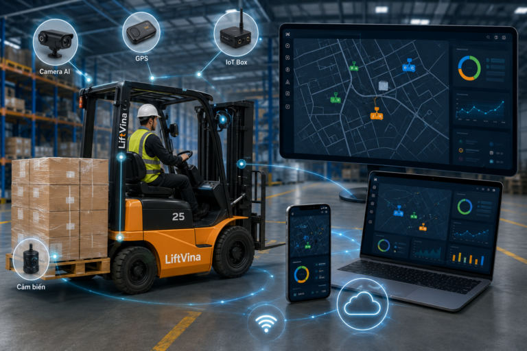 Giám sát vận hành xe nâng thông minh cho LiftVina
